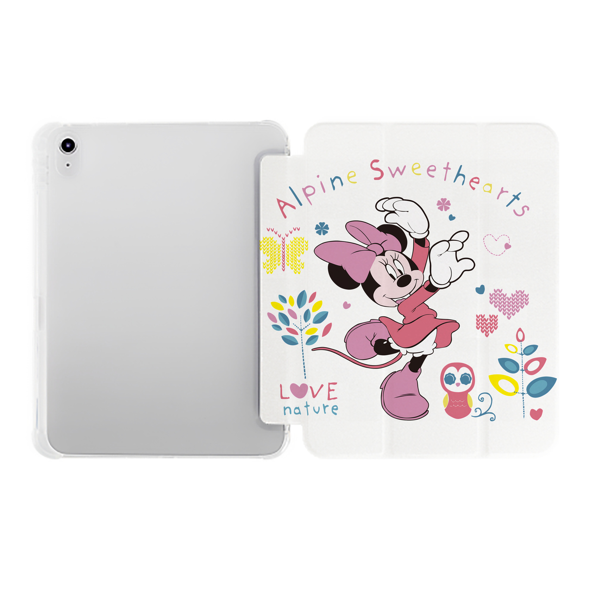 （画像用） ミッキーマウス Mickey Mouse IPad ケース ペン収納付き 三つ折りスタンド PUレザー×シリコン 対応機種9.5/10.5/10.9インチ
